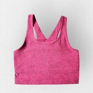 ZELLA Stretch‎ Seamless Longline Bra In Pink Plumier Small